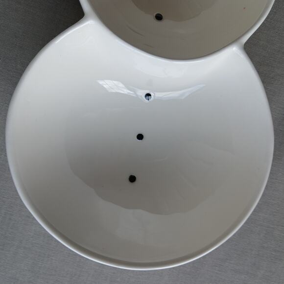 Hallmark Snowman Candy Dish 11" snack bowl serving tray winter holiday nuts dip - Picture 6 of 8